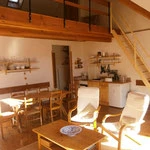 Le séjour/cuisine de l'appartement central